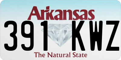 AR license plate 391KWZ
