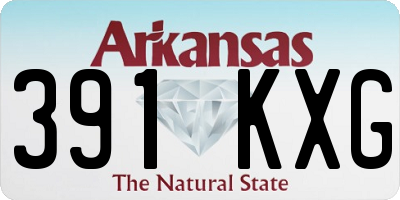 AR license plate 391KXG
