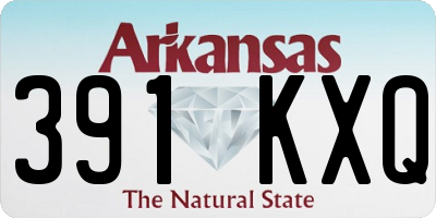 AR license plate 391KXQ