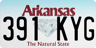 AR license plate 391KYG