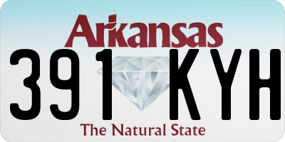 AR license plate 391KYH