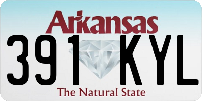 AR license plate 391KYL