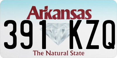 AR license plate 391KZQ