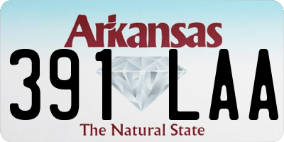 AR license plate 391LAA