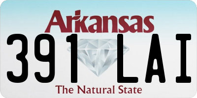 AR license plate 391LAI
