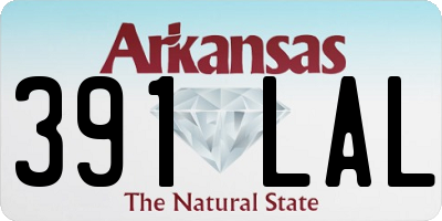AR license plate 391LAL