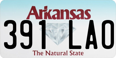 AR license plate 391LAO