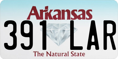 AR license plate 391LAR