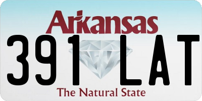 AR license plate 391LAT
