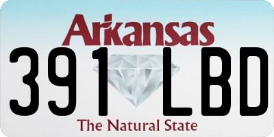 AR license plate 391LBD