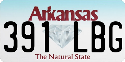 AR license plate 391LBG