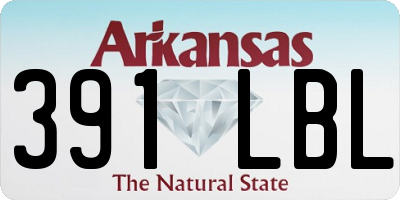 AR license plate 391LBL