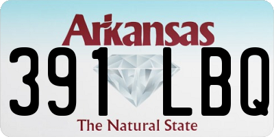 AR license plate 391LBQ