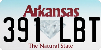 AR license plate 391LBT