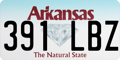 AR license plate 391LBZ