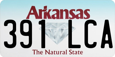 AR license plate 391LCA
