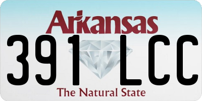 AR license plate 391LCC