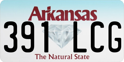 AR license plate 391LCG