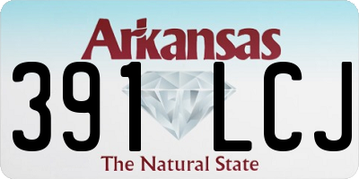 AR license plate 391LCJ