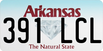AR license plate 391LCL