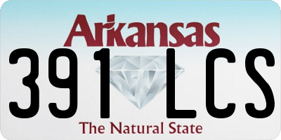 AR license plate 391LCS