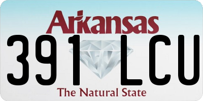 AR license plate 391LCU