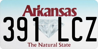 AR license plate 391LCZ