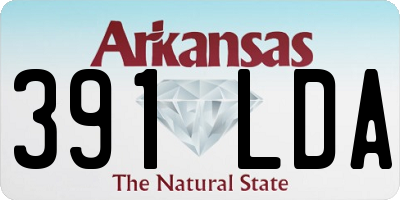 AR license plate 391LDA