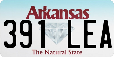 AR license plate 391LEA