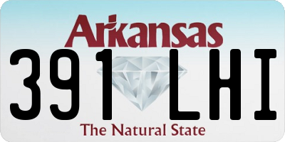 AR license plate 391LHI