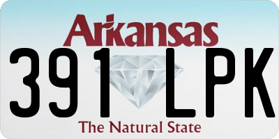 AR license plate 391LPK