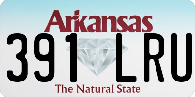 AR license plate 391LRU