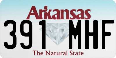 AR license plate 391MHF