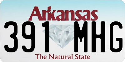 AR license plate 391MHG