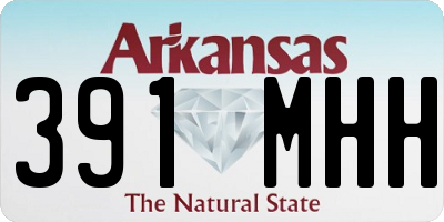 AR license plate 391MHH
