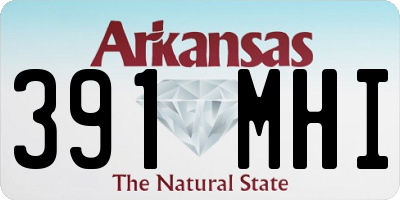 AR license plate 391MHI
