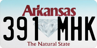 AR license plate 391MHK