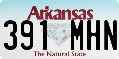 AR license plate 391MHN