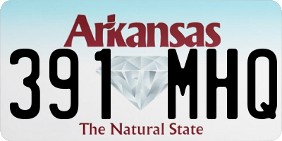 AR license plate 391MHQ