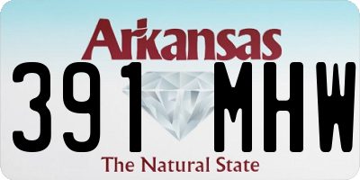 AR license plate 391MHW