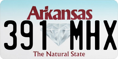 AR license plate 391MHX
