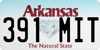 AR license plate 391MIT