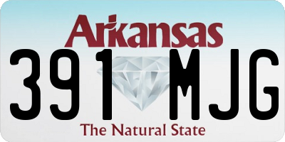 AR license plate 391MJG