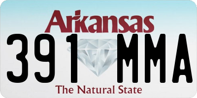 AR license plate 391MMA