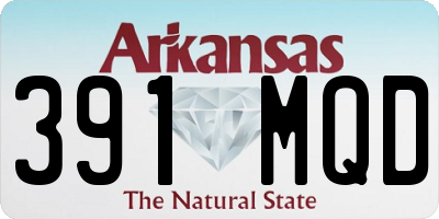 AR license plate 391MQD