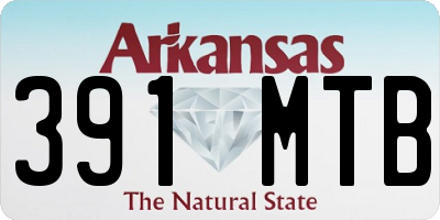 AR license plate 391MTB