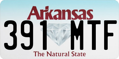 AR license plate 391MTF