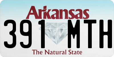 AR license plate 391MTH