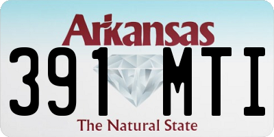 AR license plate 391MTI