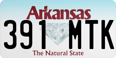 AR license plate 391MTK